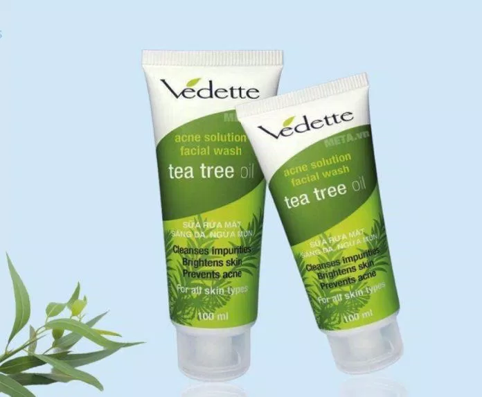 Sữa rửa mặt chiết xuất tràm trà Vedette Tea Tree Oil Acnes Solution Facial Wash (Ảnh: Internet).