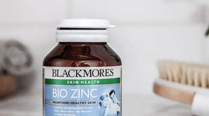 Viên uống đẹp da, trị mụn Blackmores Bio Zinc (Ảnh: Internet).