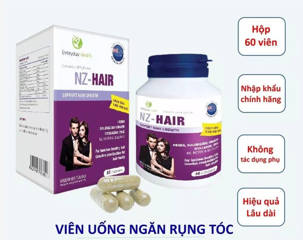 Everyday Health NZ Hair là viên uống được bổ sung các loại thảo dược rất có lợi cho mái tóc chắc khỏe (Nguồn: internet)