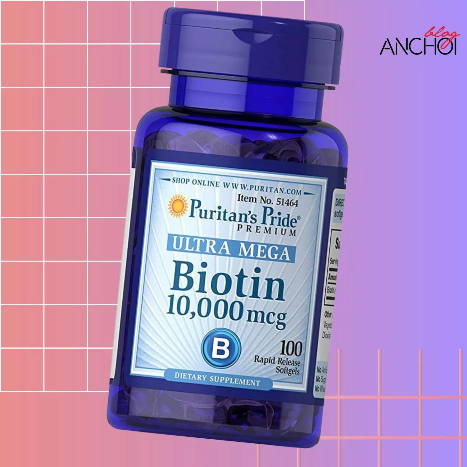 Puritan’s Pride Biotin là viên uống được nghiên cứu cẩn thận, an toàn tại Mỹ (Nguồn: BlogAnChoi)