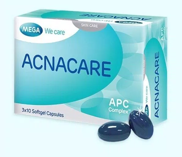 Viên uống trị mụn Acnacare cải thiện tình trạng mụn thâm hiệu quả (Ảnh: Internet).