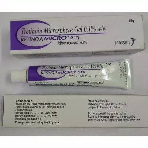 Sản phẩm Tretinoin Microsphere Gel Retino-A Micro 0.04% (Nguồn: Internet). Sản phẩm Tretinoin Microsphere Gel Retino-A Micro 0.04% (Nguồn: Internet).