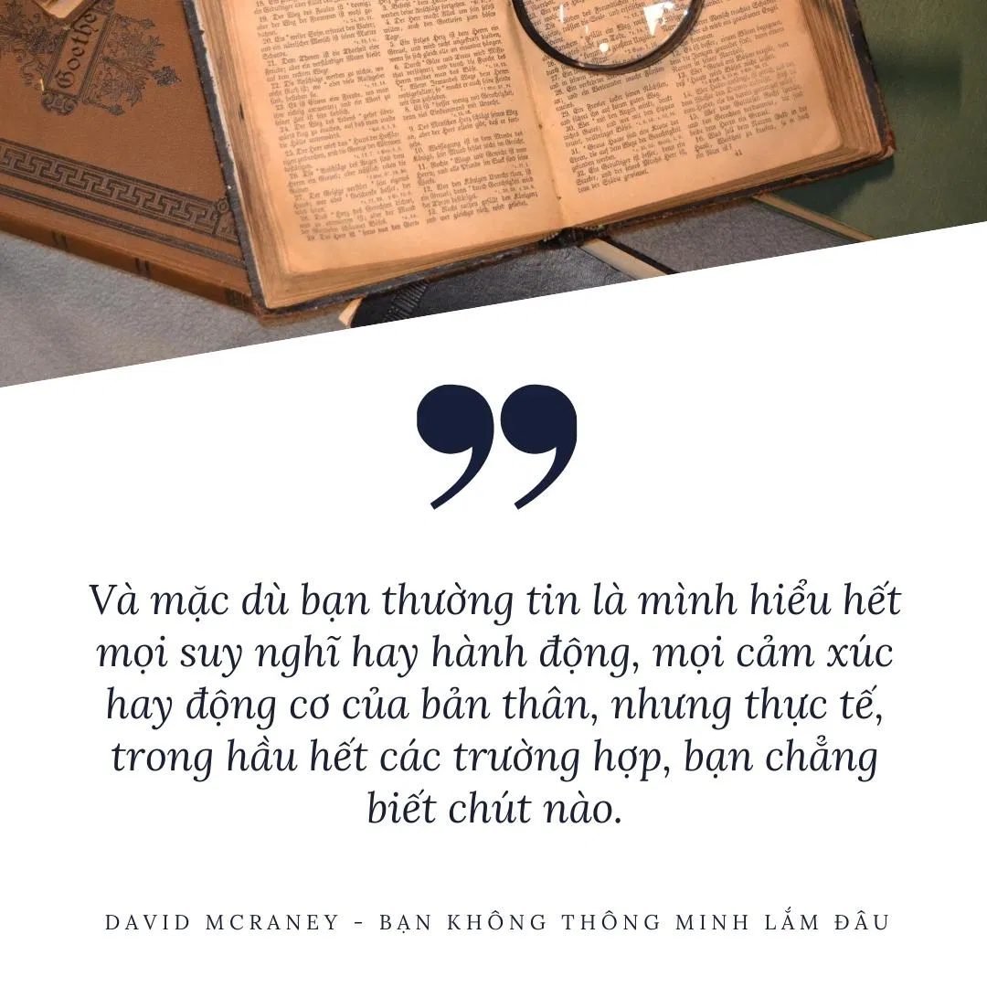Trích dẫn hay từ sách Bạn Không Thông Minh Lắm Đâu (Nguồn: BlogAnChoi)