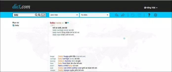 Từ điển online Lingea (Ảnh: Internet).