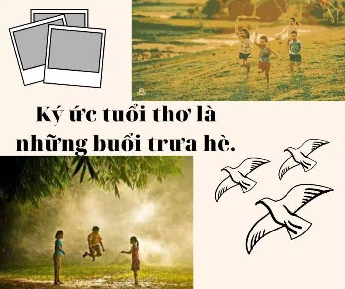 Những buổi trưa hè cùng lũ bạn trong xóm đi thả diều, nhảy dây. (Ảnh: Internet) Những buổi trưa hè cùng lũ bạn trong xóm đi thả diều, nhảy dây. (Ảnh: Internet)