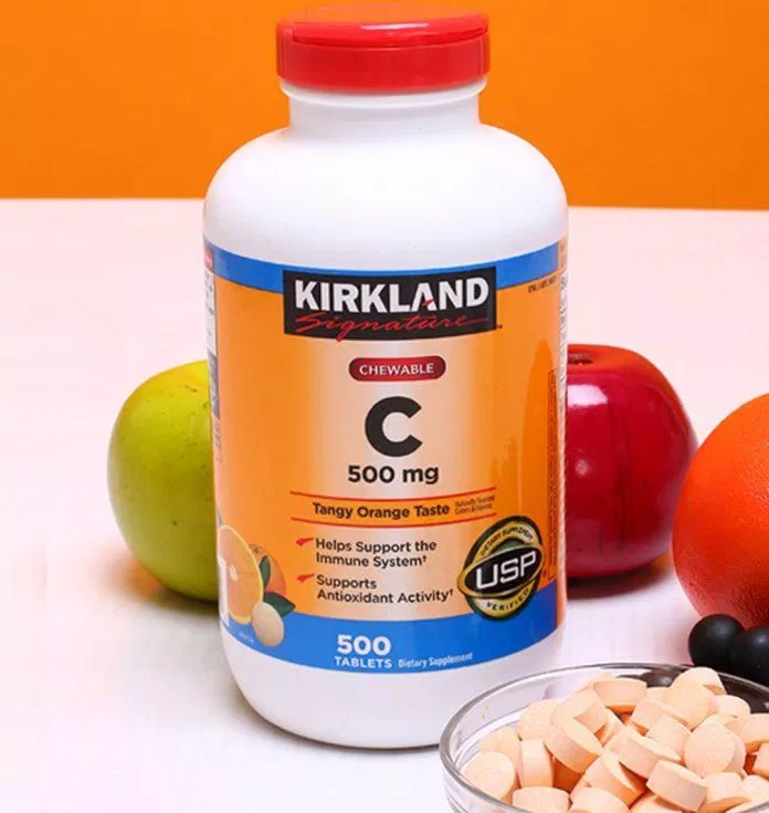 Viên uống đẹp da Vitamin C Kirkland (Ảnh: Internet).