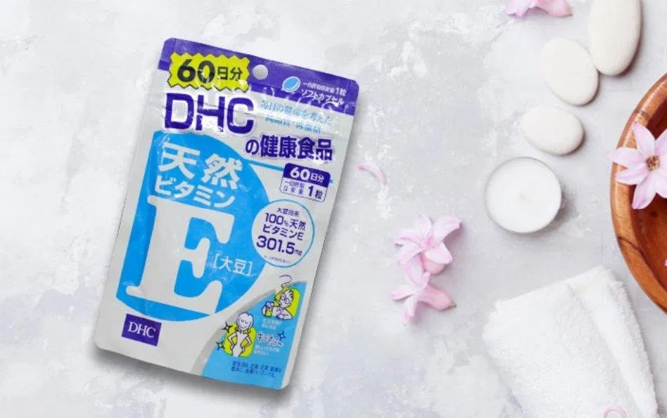 Viên uống bổ sung Vitamin E DHC (Ảnh: Internet).
