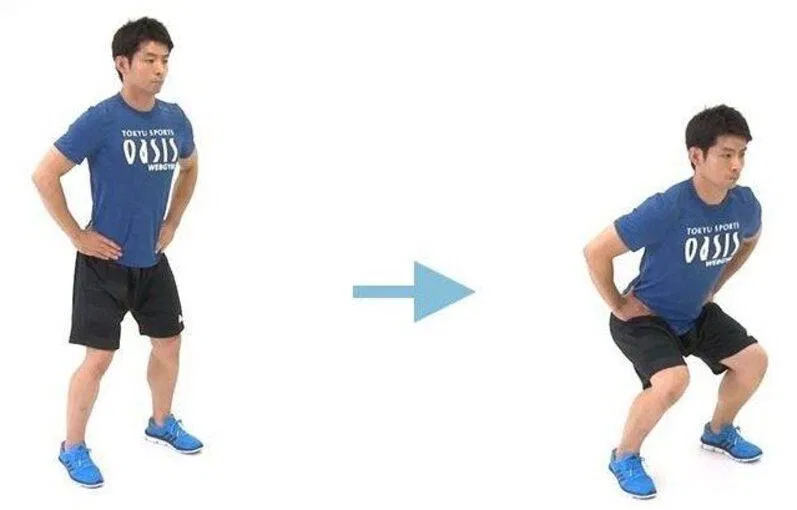 Bài tập half squat (Ảnh: Internet). Bài tập half squat (Ảnh: Internet).