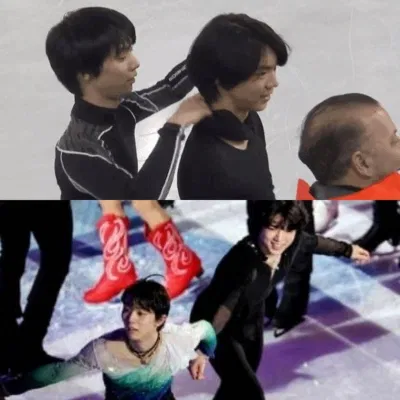 Yuzuru rất thân thiện với các vận động viên đến từ khắp mọi nơi (Nguồn: Internet). Yuzuru rất thân thiện với các vận động viên đến từ khắp mọi nơi (Nguồn: Internet).