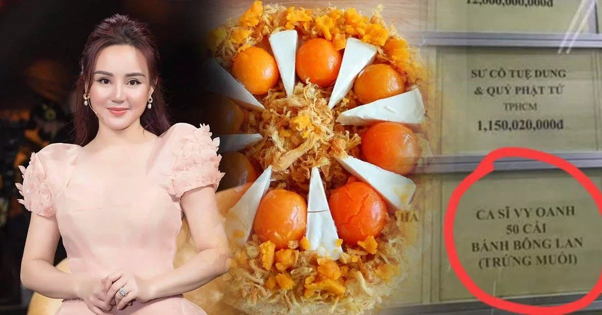 Drama "chiếc bánh bông lan trứng muối" mở màn cho loạt phát ngôn vạ miệng của Vy Oanh (Ảnh: Internet) Drama "chiếc bánh bông lan trứng muối" mở màn cho loạt phát ngôn vạ miệng của Vy Oanh (Ảnh: Internet)