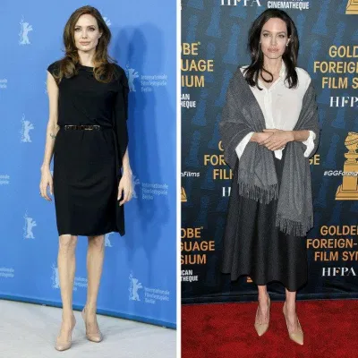 Những đôi giàu màu nude của Angelina Jolie (Nguồn: Internet) Những đôi giàu màu nude của Angelina Jolie (Nguồn: Internet)