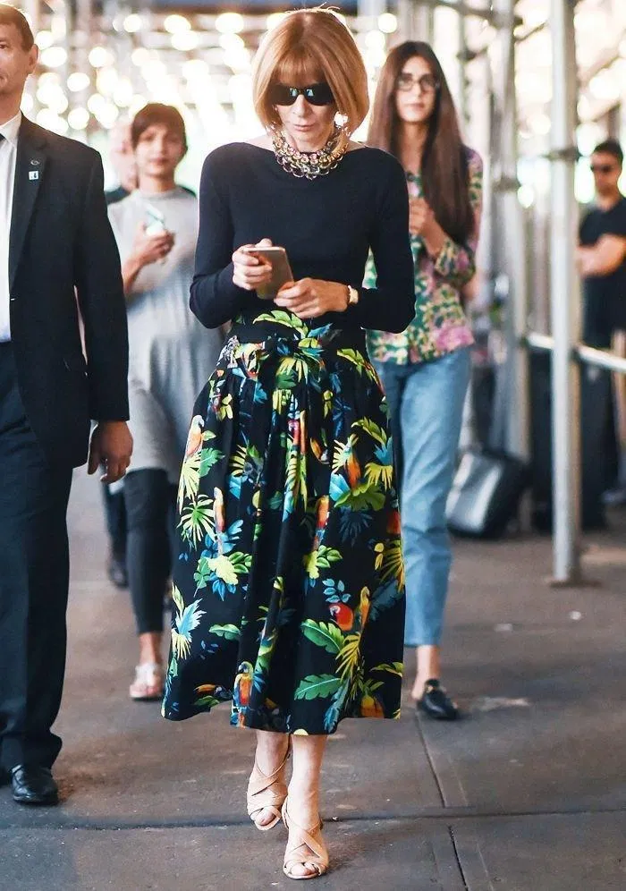 Anna Wintour là một đại diện cho "phong trào" từ chối dùng túi xách (Nguồn: Internet).
