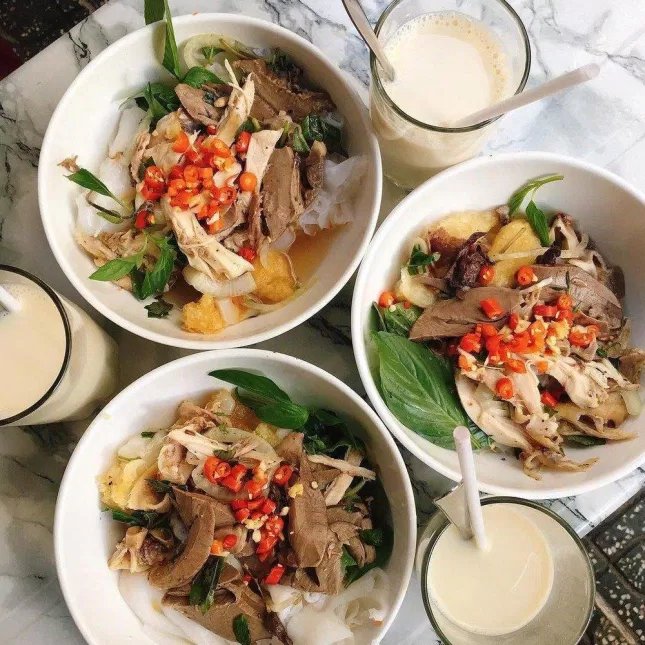 Bánh ướt lòng gà (Ảnh: Internet)