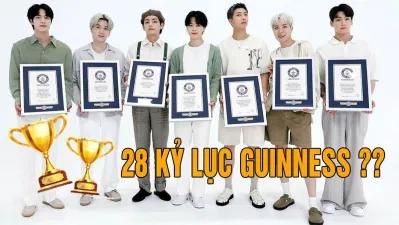 BTS hiện sở hữu đến 28 kỷ lục Guinness thế giới?? (Ảnh: Internet)