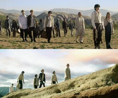 MV On của BTS được đầu tư khủng với những khung hình hoành tráng. (Nguồn: Internet) MV On của BTS được đầu tư khủng với những khung hình hoành tráng. (Nguồn: Internet)