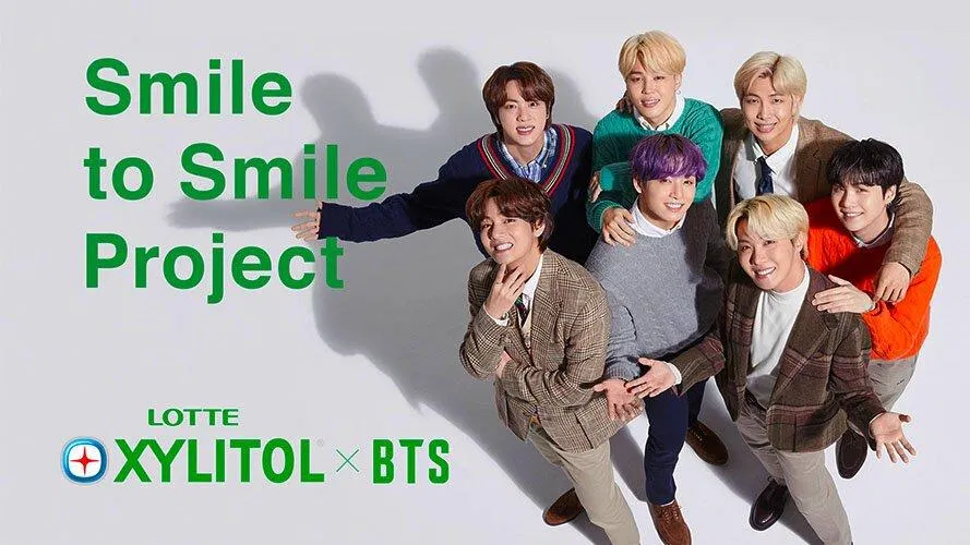 BTS cùng Xylitol trong chiến dịch "Smile to Smile" (Nguồn: Internet) BTS cùng Xylitol trong chiến dịch "Smile to Smile" (Nguồn: Internet)