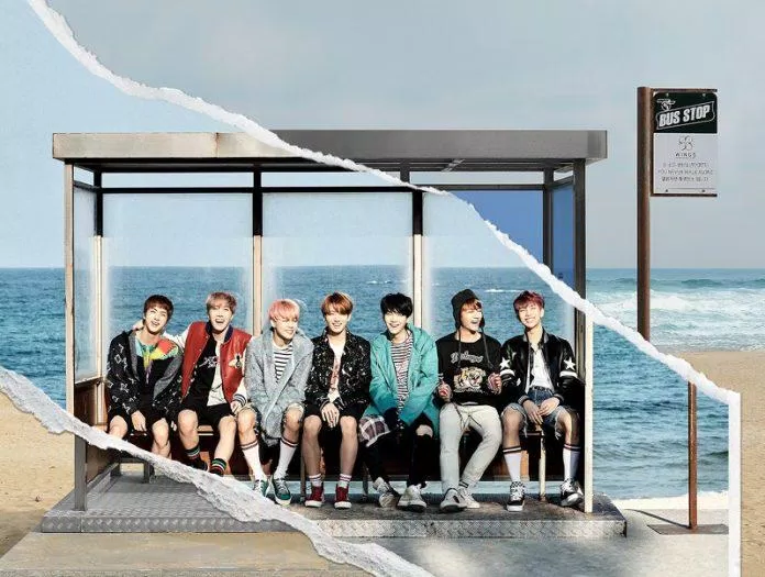 Bus stop huyền thoại trong bìa Album YOU NEVER WALK ALONE của BTS. (Ảnh: Internet)