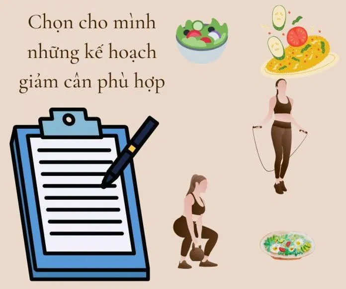 Tự mình lựa chọn kế hoạch giảm cân phù hợp (Ảnh: Serumi)