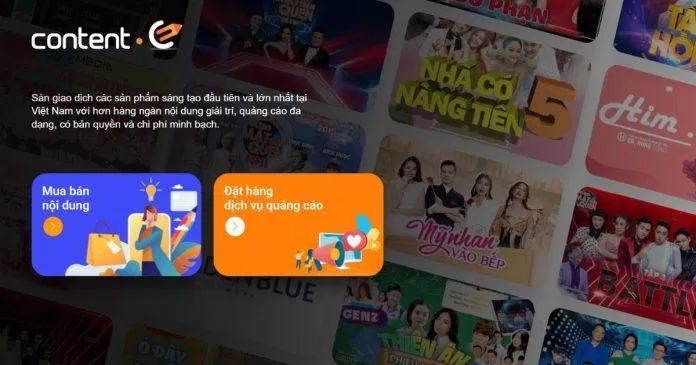 Content.E là nền tảng thương mại điện tử về nội dung có bản quyền đầu tiên tại Việt Nam (Ảnh: Internet)
