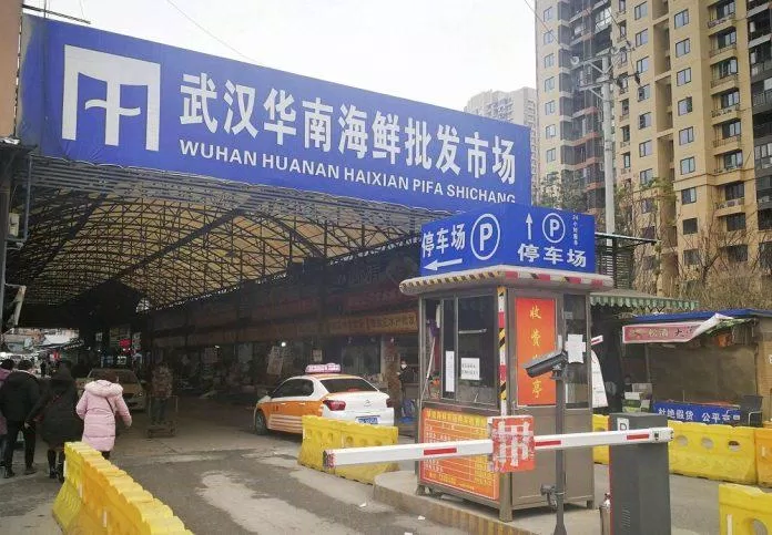 Chợ hải sản Hoa Nam ở Vũ Hán – Trung Quốc (Ảnh: Internet).