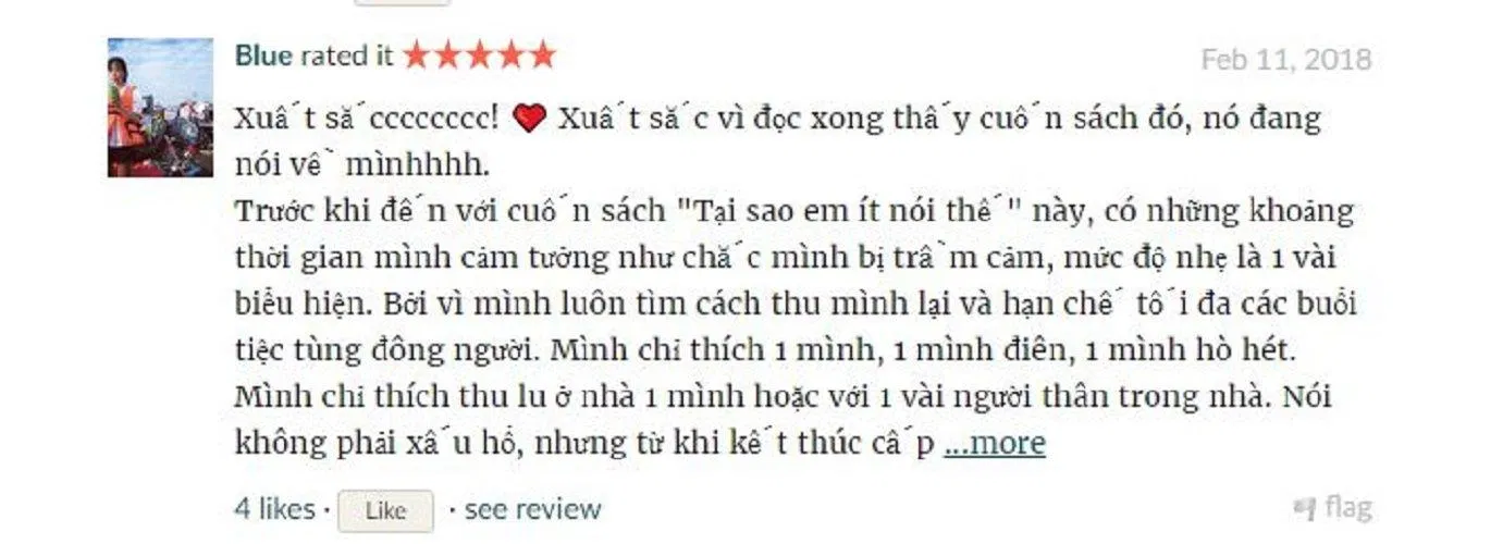 Đánh giá của độc giả sau khi đọc cuốn sách (Nguồn: BlogAnChoi)