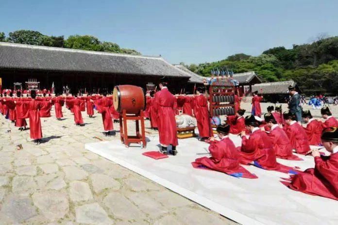 ​​Lễ Jongmyo Daeje ở đền Jongmyo (Ảnh: Internet)