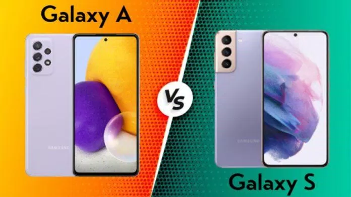 Điện thoại Galaxy A và Galaxy S của Samsung (Ảnh: Internet).