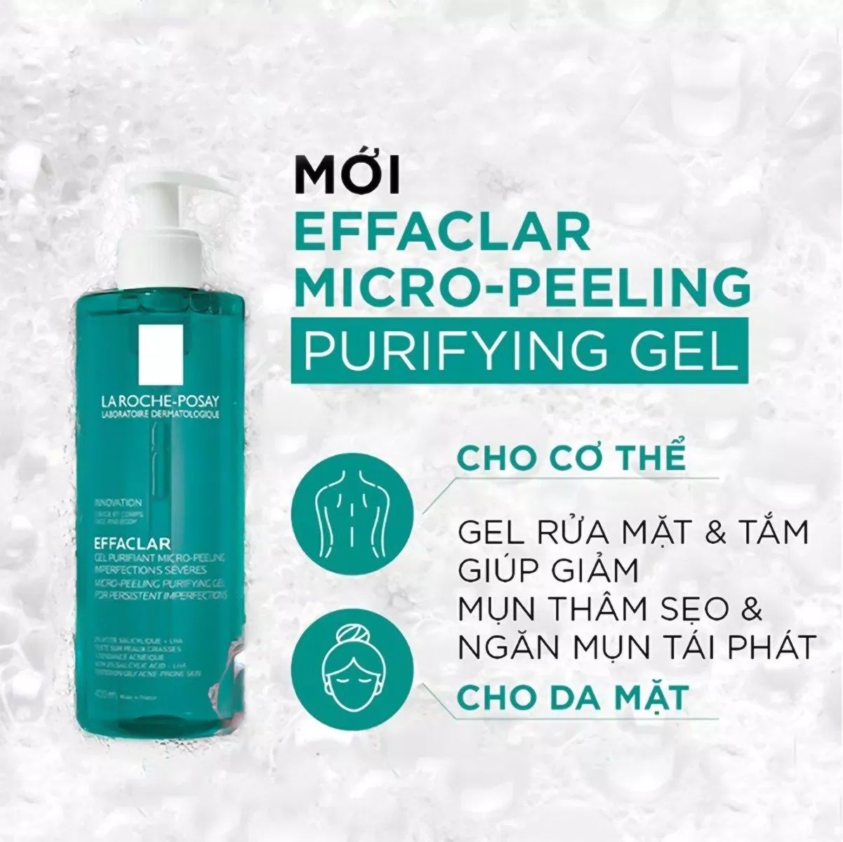 Sữa rửa mặt La Roche-Posay Effaclar Micro-Peeling Purifying Gel