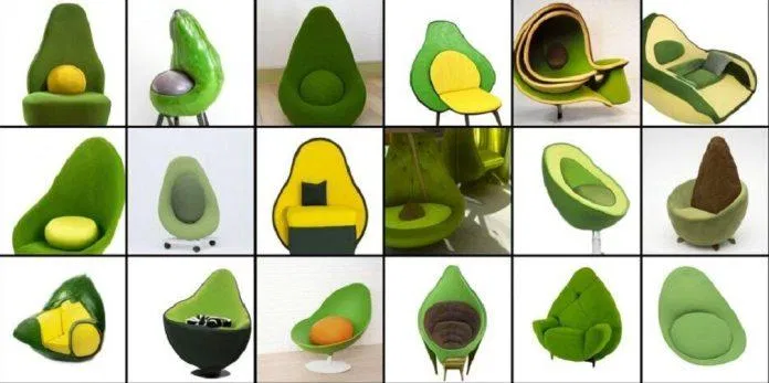 Hình vẽ của AI dựa trên gợi ý "chiếc ghế bành hình quả bơ", "chiếc ghế bành trông giống quả bơ" cho thấy khả năng liên kết các khái niệm không liên quan đồng thời vẫn giữ được hình thức của các vật. (Nguồn: OpenAI) Hình vẽ của AI dựa trên gợi ý "chiếc ghế bành hình quả bơ", "chiếc ghế bành trông giống quả bơ" cho thấy khả năng liên kết các khái niệm không liên quan đồng thời vẫn giữ được hình thức của các vật. (Nguồn: OpenAI)