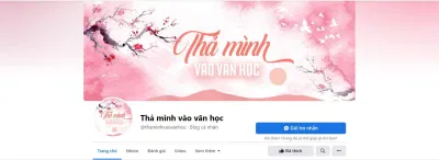 Giao diện bắt mắt của fanpage Thả Mình Vào Văn Học (Nguồn: BlogAnChoi)