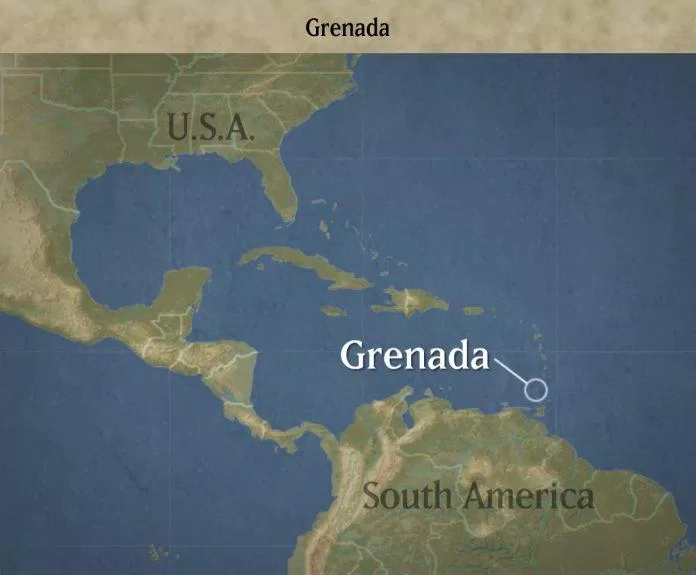 Vị trí của Grenada (Ảnh: Internet) Vị trí của Grenada (Ảnh: Internet)