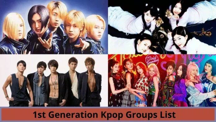 Các nhóm nhạc thế hệ đầu tiên của Kpop (Nguồn: Internet)