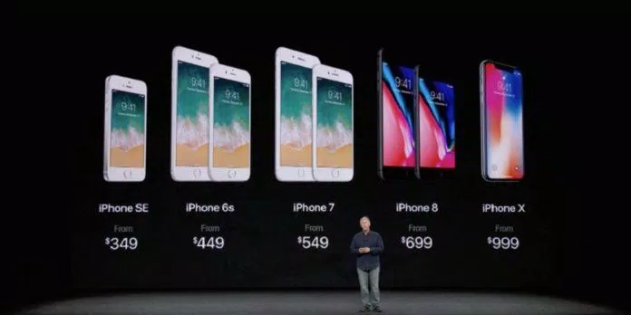 Apple công bố giá bán iPhone X năm 2017 là 999 USD (Ảnh: Internet).