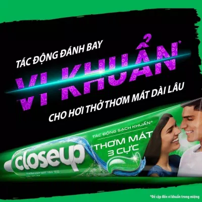 Kem đánh răng Closeup Bạc Hà Thơm Mát Bất Tận (Nguồn: Internet)