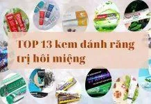 TOP 10 kem đánh răng trị hôi miệng