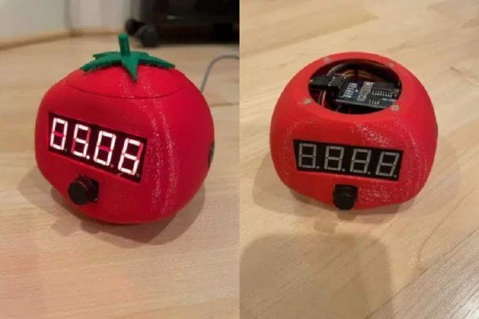 Pomodoro là chiếc đồng hồ hẹn giờ hình quả cà chua (Nguồn: Internet)