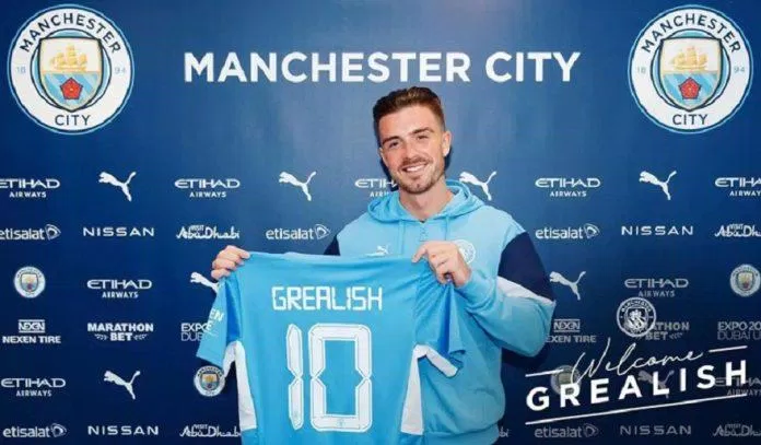 Jack Grealish gia nhập Man City (Ảnh: Internet). Jack Grealish gia nhập Man City (Ảnh: Internet).