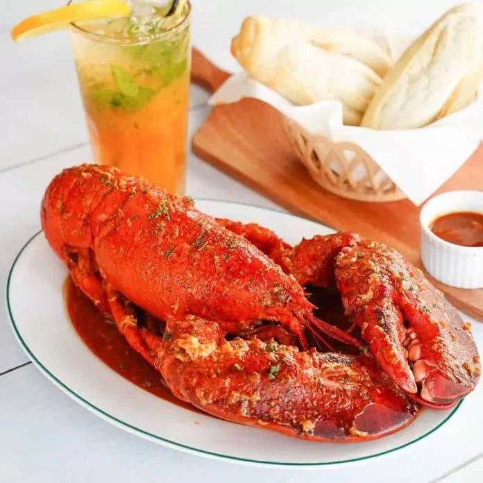 Tôm hùm tại Lobster Bay Kỳ Đồng (ảnh: internet)