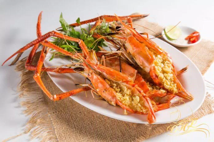 Món ngon từ hải sản của nhà hàng Hương Lúa 5 (ảnh: internet)
