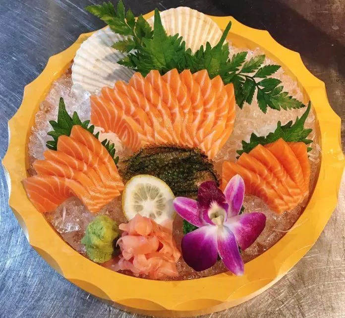Sushi tươi sống chất lượng tại nhà hàng Hàng Dương (ảnh: internet)