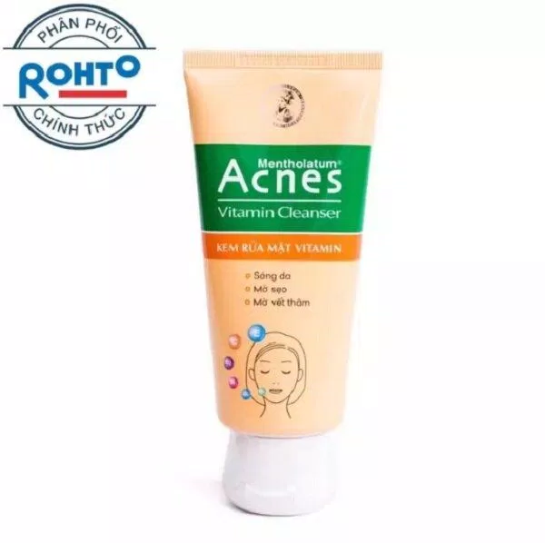 Sữa rửa mặt Acnes Vitamin Cleanser sạch mụn, trắng da