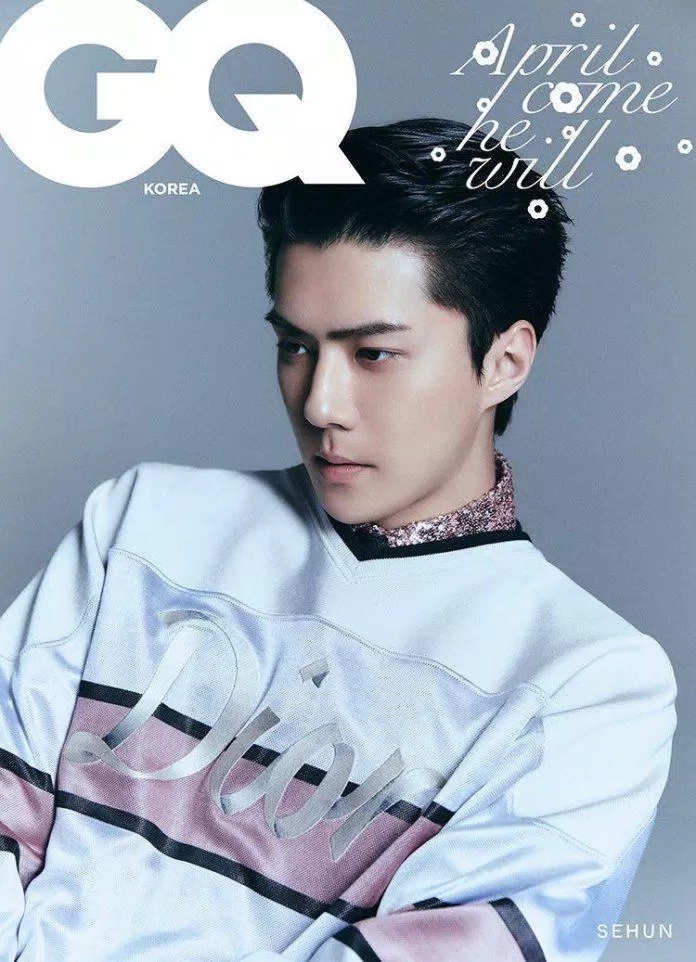 EXO Sehun trên bìa tạp chí GQ (Ảnh: Internet)