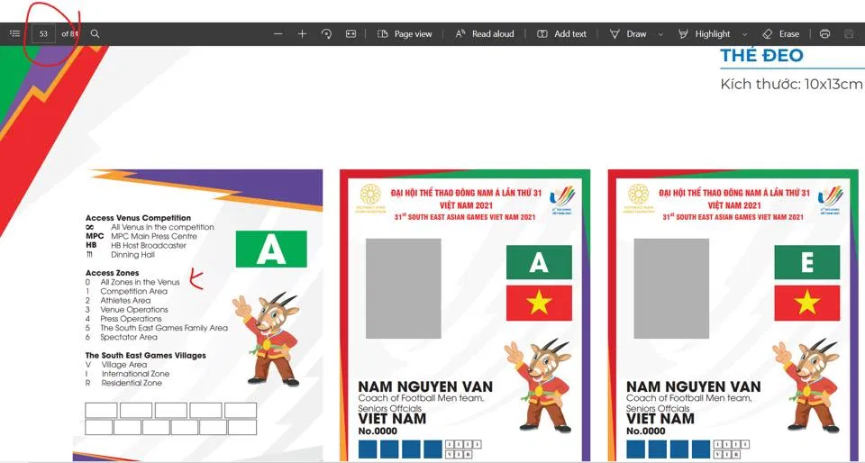 Thiết kế thiếu đồng bộ, chỉn chu ngay trên chính website chính thức SEA Games 31 (Nguồn: Internet)