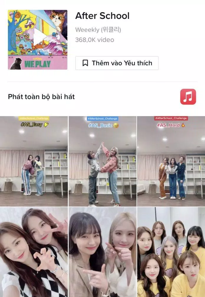 Sự nổi tiếng chóng mặt của ca khúc After School trên nền tảng TikTok (Nguồn: TikTok) Sự nổi tiếng chóng mặt của ca khúc After School trên nền tảng TikTok (Nguồn: TikTok)