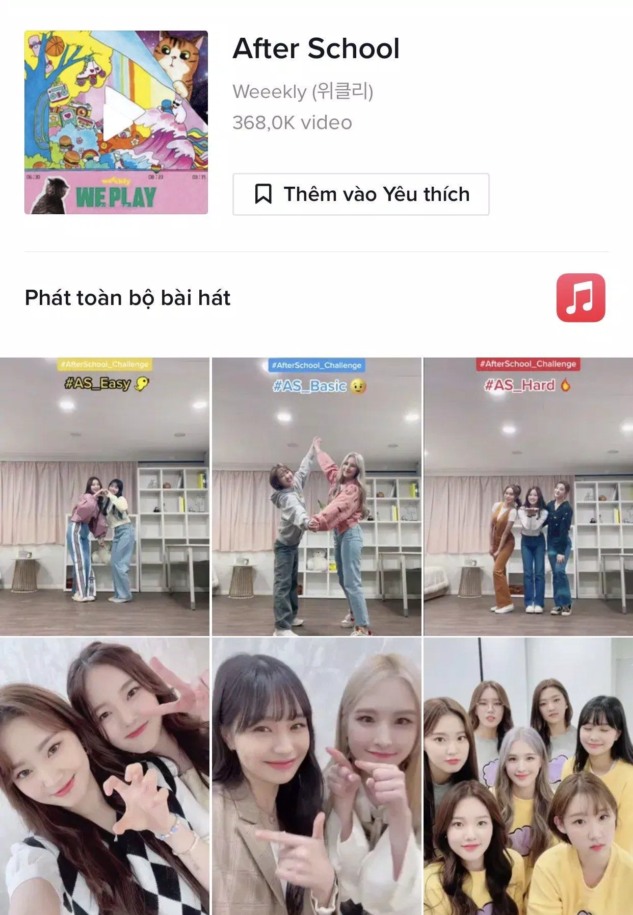 Sự nổi tiếng chóng mặt của ca khúc After School trên nền tảng TikTok (Nguồn: TikTok)