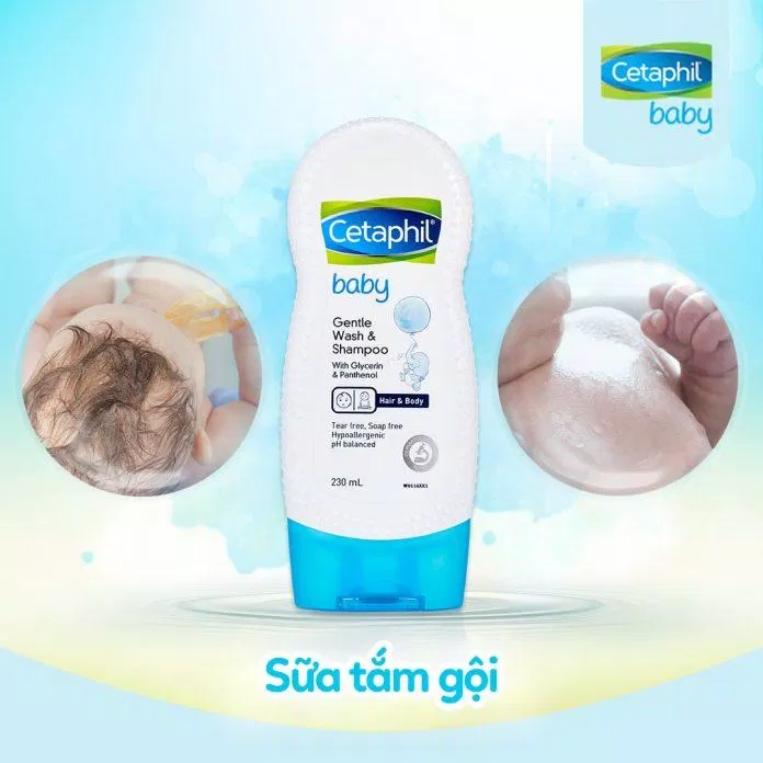 Sữa tắm Centaphil Baby Wash & Shampoo là lựa chọn hoàn hảo cho da em bé và các làn da nhạy cảm, khó chiều (nguồn: internet)