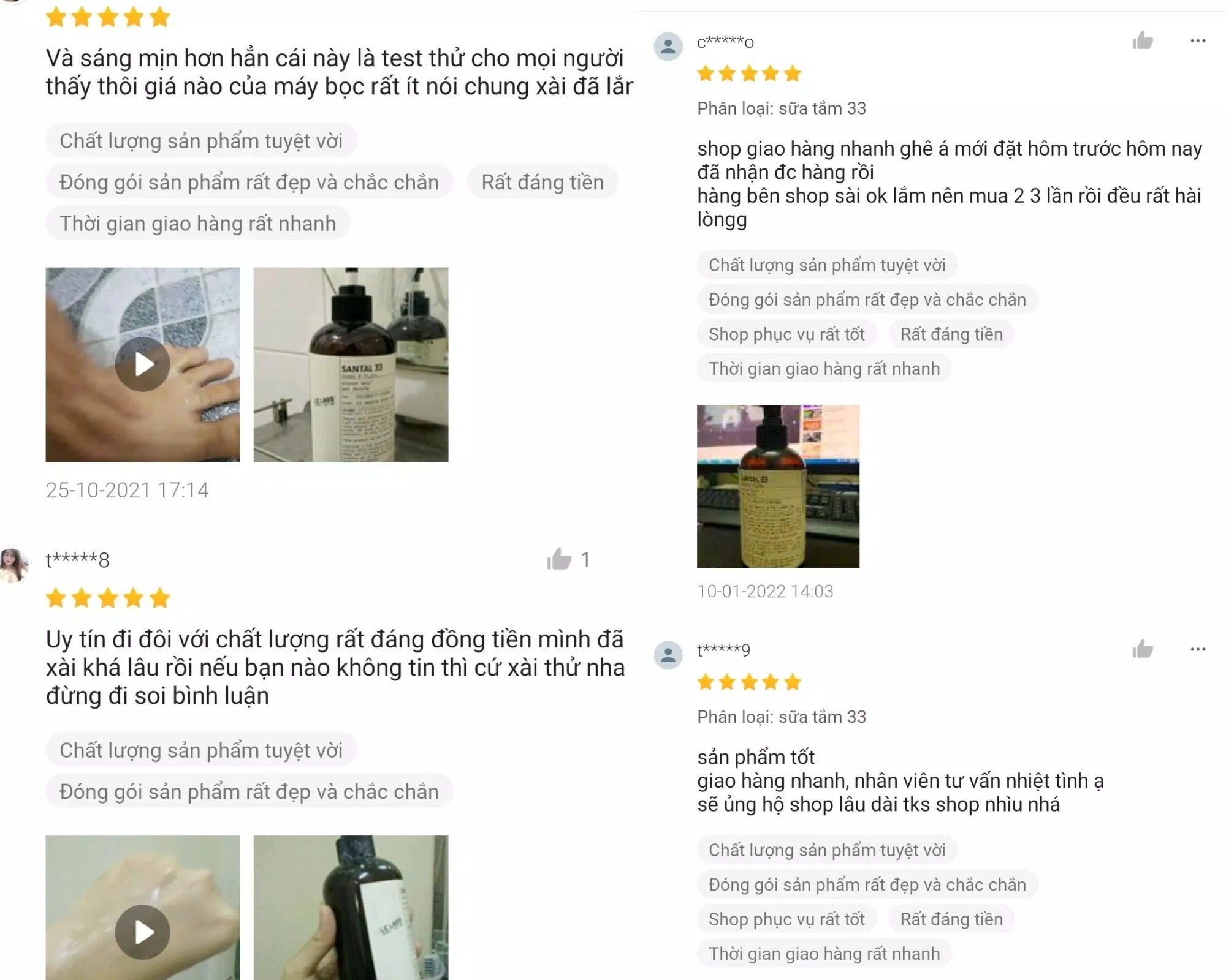 Đánh giá của khách hàng trên Shopee (ảnh: BlogAnChoi)