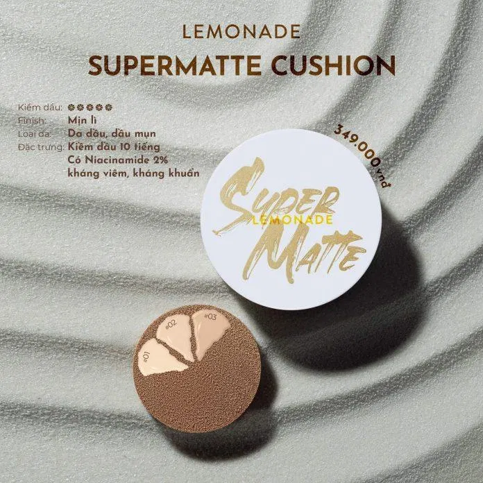 Thành phần cushion Lemonade Supermatte Thành phần cushion Lemonade Supermatte