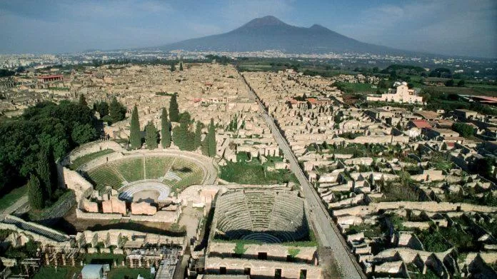 Toàn cảnh tàn tích thành phố Pompeii (Ảnh: Internet)