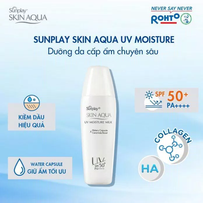 Kem Chống Nắng Dưỡng Ẩm Sunplay Skin Aqua UV Moisture Milk SPF50+/PA++++(Nguồn: Internet)